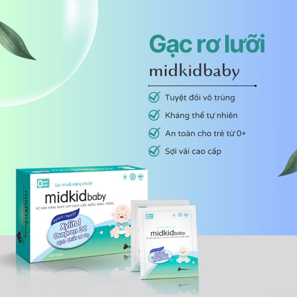 Q - Gạc rơ lưỡi Midkidbaby (50 gói )