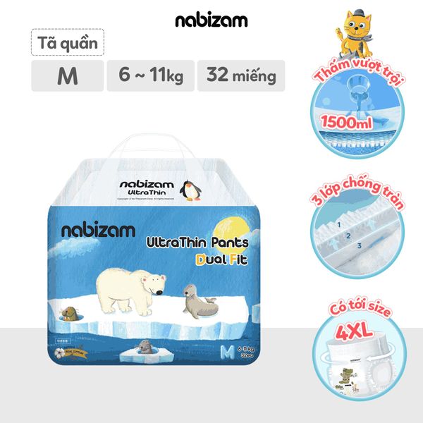 Bỉm Nabizam Hàn Quốc (Ultra Thin 4 mùa, Signature summer)