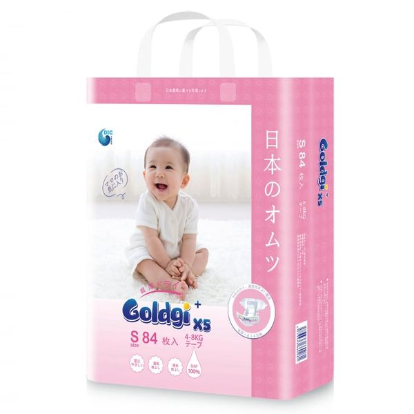 Bỉm Goldgi+ X5 (Tã dán)