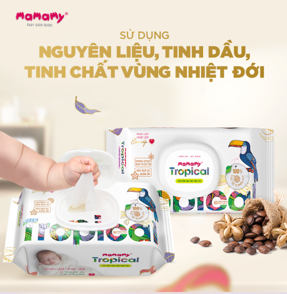 Khăn ướt Mamamy Tropical 90 tờ