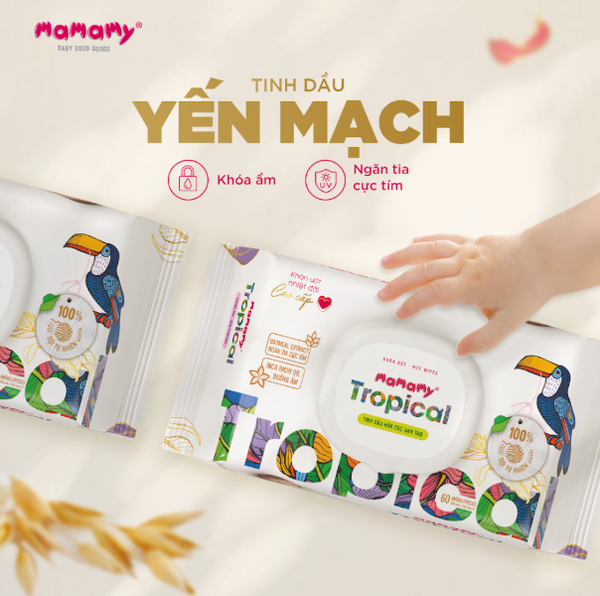 Khăn ướt Mamamy Tropical 90 tờ