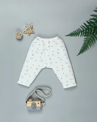 Bộ Tay Dài Bo Cúc Giữa Gấu Xám (0-3M)