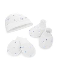 Set Mũ và Bộ bao tay chân cho bé sơ sinh IQ BABY