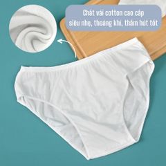 Quần lót giấy miễn giặt chất cotton LUNAR (Hộp 3 chiếc)