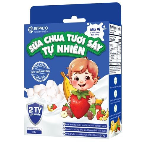 Sữa chua tươi sấy tự nhiên cho bé Anpaso