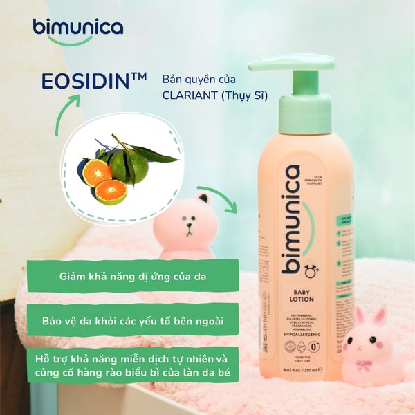 Sữa dưỡng da cho bé Bimunica 0m+