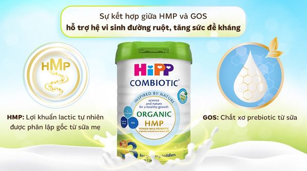Sữa HiPP Organic Combiotic số 3 800g (1-3 tuổi)