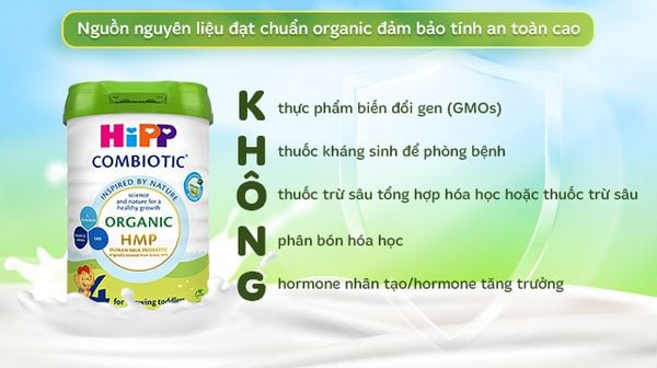 Sữa HiPP Organic Combiotic số 4 800g (Từ 03 tuổi)