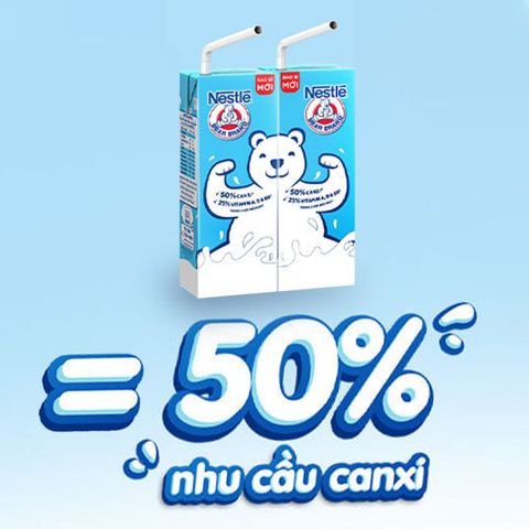 Sữa nước Nestle NutriStrong 115ml có đường (vỉ 4 hộp)
