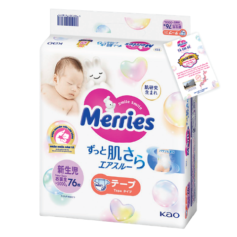 Bỉm Merries nội địa Nhật Bản (Cộng miếng)