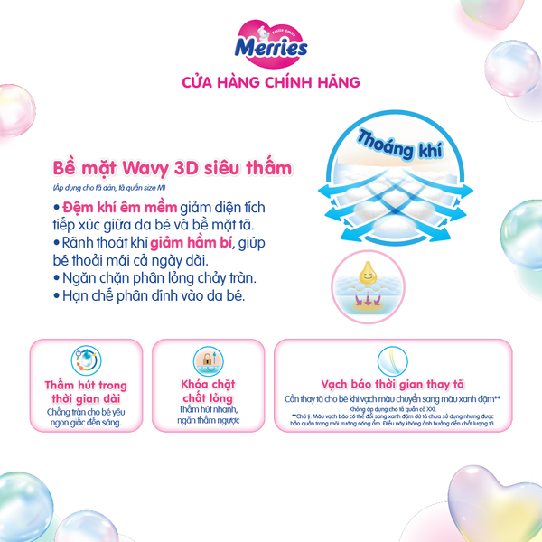 Bỉm Merries nội địa Nhật Bản (Cộng miếng)