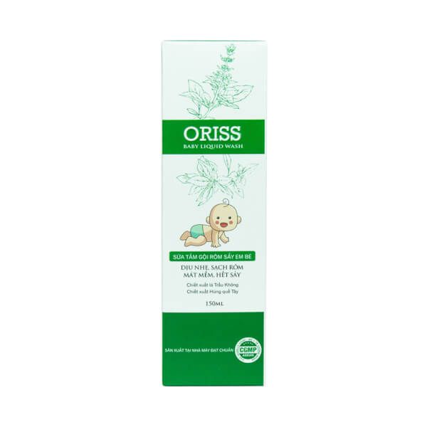 Tắm gội rôm sẩy Oriss 150ml