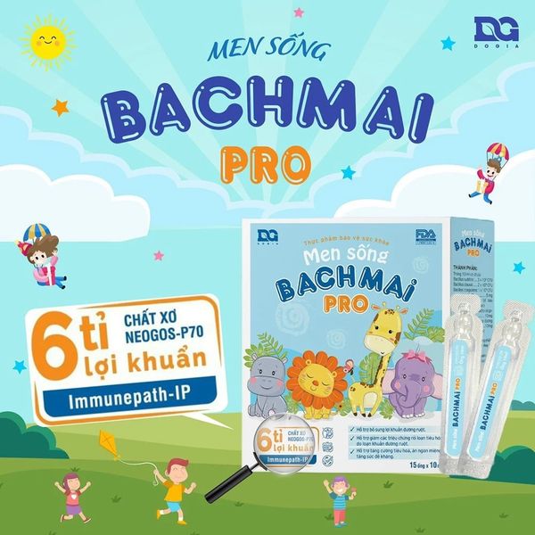 Men sống Bạch Mai Pro giúp trẻ ăn ngon, tăng đề kháng