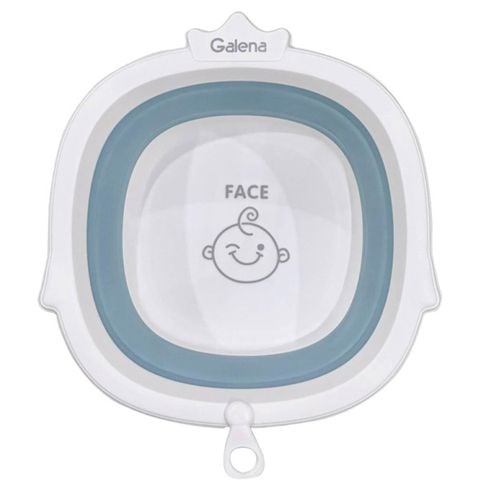 Chậu rửa mặt gấp gọn Galena baby face GH-LFFBSB - xanh xám