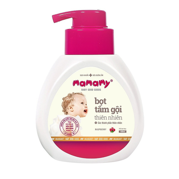 Bọt tắm gội thiên nhiên Mamamy Blueberry 400ml