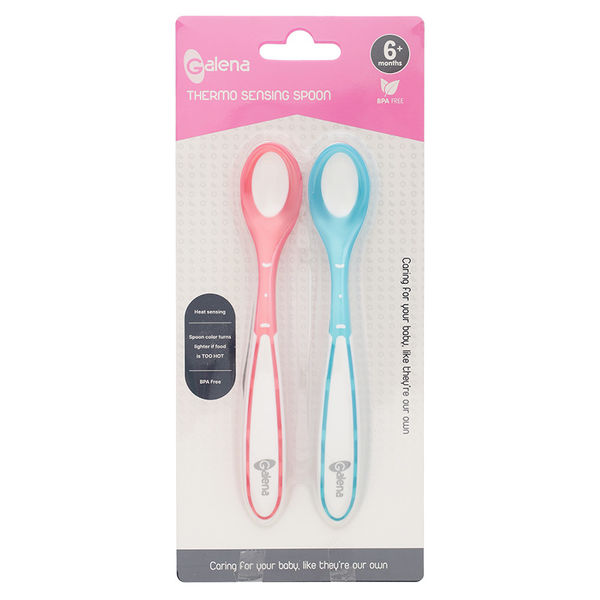 Bộ 2 thìa cảm biến nhiệt cho bé ăn dặm Galena GA-TS02