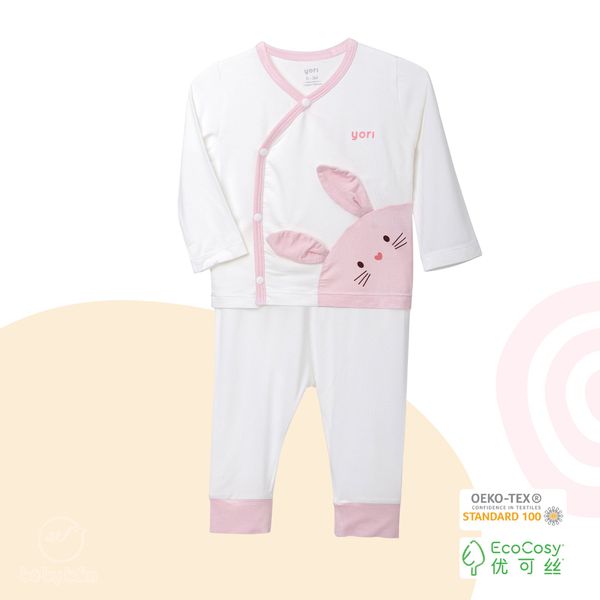 Bộ cúc chéo dài tay cho bé phối mặt thỏ Yori