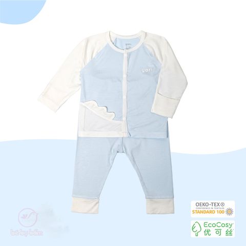 Bộ áo dài tay phối vẩy rồng chất liệu EcoCosy cho bé Yori