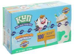 Sữa tươi tiệt trùng có đường cho bé Kun (vỉ 4 hộp)