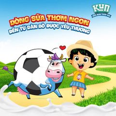 Sữa tươi tiệt trùng có đường cho bé Kun (vỉ 4 hộp)