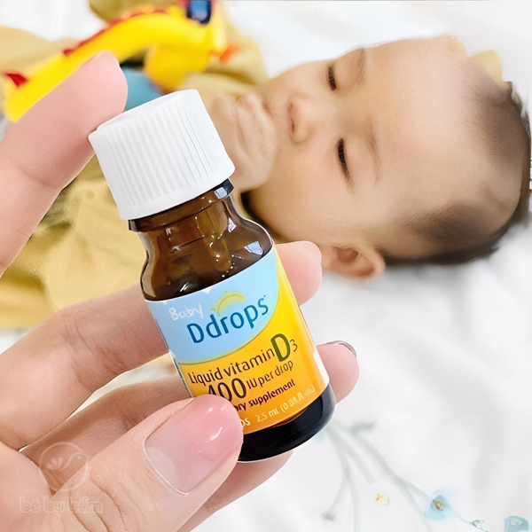 Baby Ddrops Liquid Vitamin D3 cho trẻ sơ sinh 90 giọt (0M+)