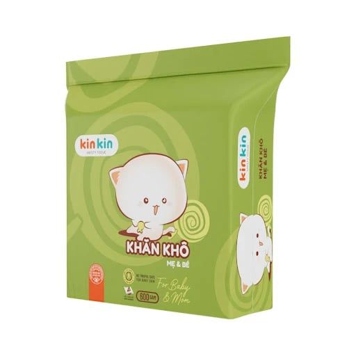 Khăn vải khô cho mẹ và bé KinKin (vải không dệt)