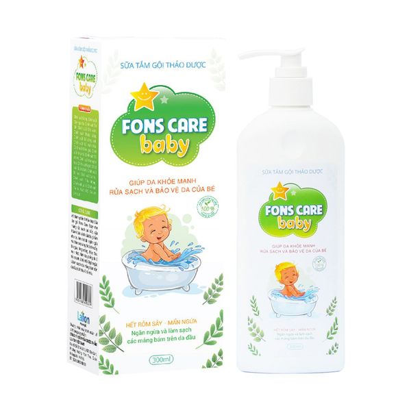 Sữa tắm gội thảo dược Fons Care baby 300ml