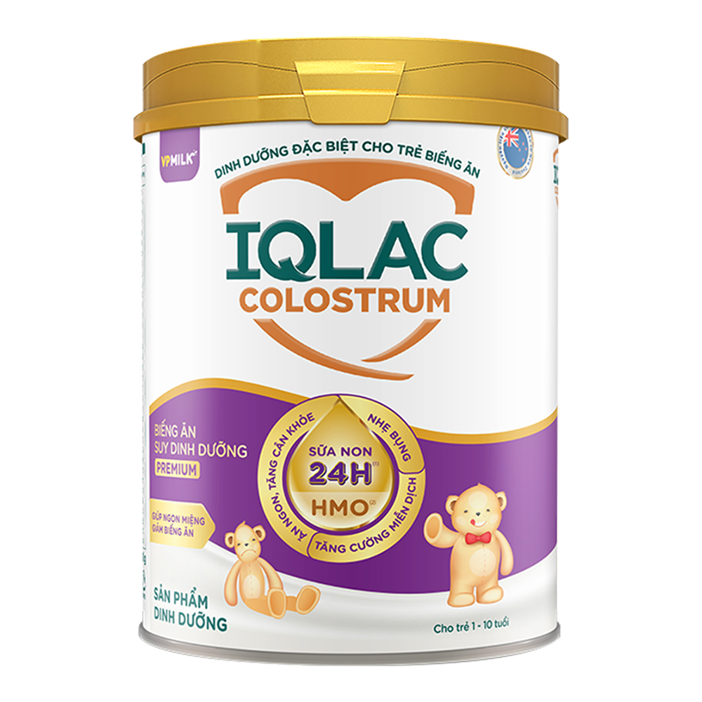 IQLac Colostrum Biếng Ăn Suy Dinh Dưỡng Premium 800gr