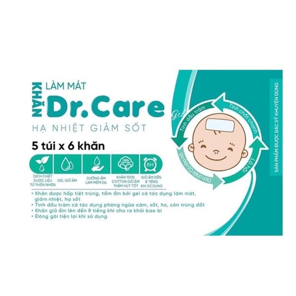 Khăn lau hạ sốt Dr.Care (0M+)