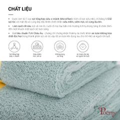 Khăn mặt cao cấp Poêmy sọc gân KT (29x29)