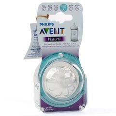 Núm ty silicone Philips Avent mô phỏng tự nhiên (Vỉ 2 chiếc)