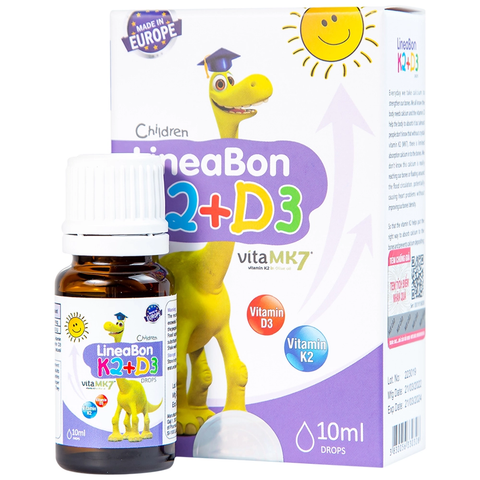 Vitamin D3K2 MK7 LineaBon tăng trưởng chiều cao cho bé