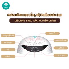Máy hút sữa rảnh tay không dây hoa sen Kamidi Smart