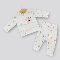 Bộ cài lệch cho bé chất sợi tre in họa tiết Avaler AV24146