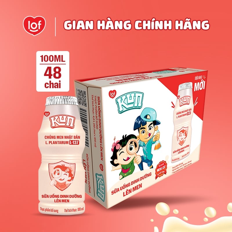 Sữa chua uống men Nhật cho bé KUN - Giá tốt
