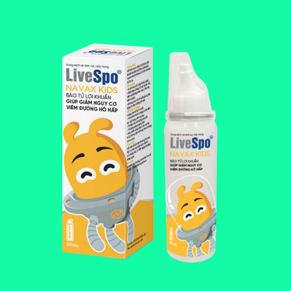 Q- Xịt mũi LiveSpo NAVAX Kids 50ml - bình xịt nhôm (0M - 12 tuổi)