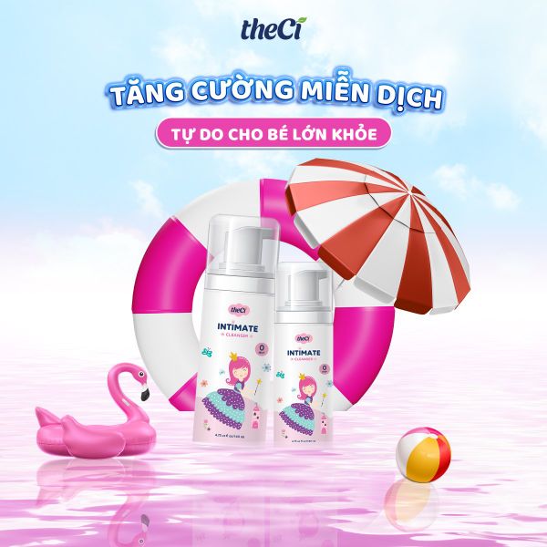 Dung dịch vệ sinh thảo dược cho bé gái TheCi (0M+)