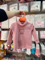 Áo giữ nhiệt cổ 3 phân cho bé, chất zip lông