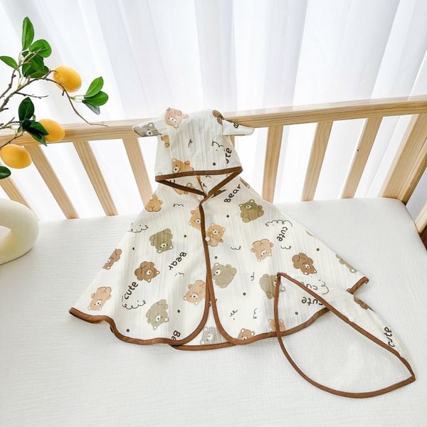 Áo choàng chống nắng cho bé (Tặng kèm mũ chống giọt bắn)