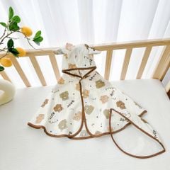 Áo choàng chống nắng cho bé (Tặng kèm mũ chống giọt bắn)