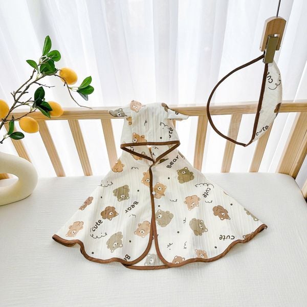 Áo choàng chống nắng cho bé (Tặng kèm mũ chống giọt bắn)