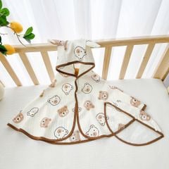 Áo choàng chống nắng cho bé (Tặng kèm mũ chống giọt bắn)