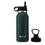  Bình Giữ Nhiệt Rinfere Với Combo 2 Nắp, Dụng Cụ Vệ Sinh Ống Hút (950ml) 