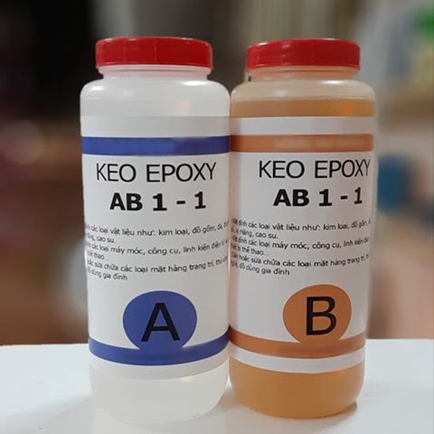  2Kg Keo Dán AB 1-1 - Epoxy Hai Thành Phần - NK Đài Loan - 2LRAB128S 