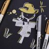 Bút Nhũ Vàng, Bút Nhũ Metallic Đánh Dấu Epoxy Resin Chống Thấm Nước, Trang Trí DIY