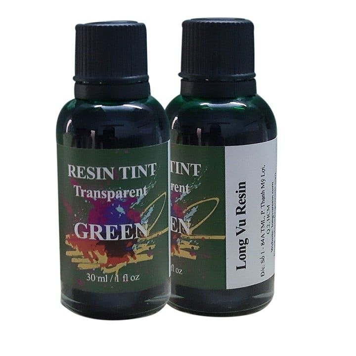 Màu Pha Epoxy Resin Tint Trong Suốt - Lọ 50ml - Xanh Lá - GREEN
