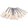 10 Đầu Nỉ Đánh Bóng Mini Cán 3mm, Đánh Bóng Trang Sức Resin