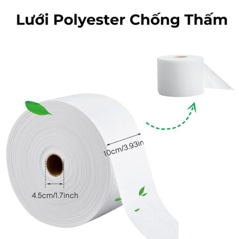  Lưới Polyester Chống Thấm, Gia Cố Kết Cấu, Chống Thấm Mái Nhà, Sàn Nhà, Khe Nứt Rộng - Bản 10cm 