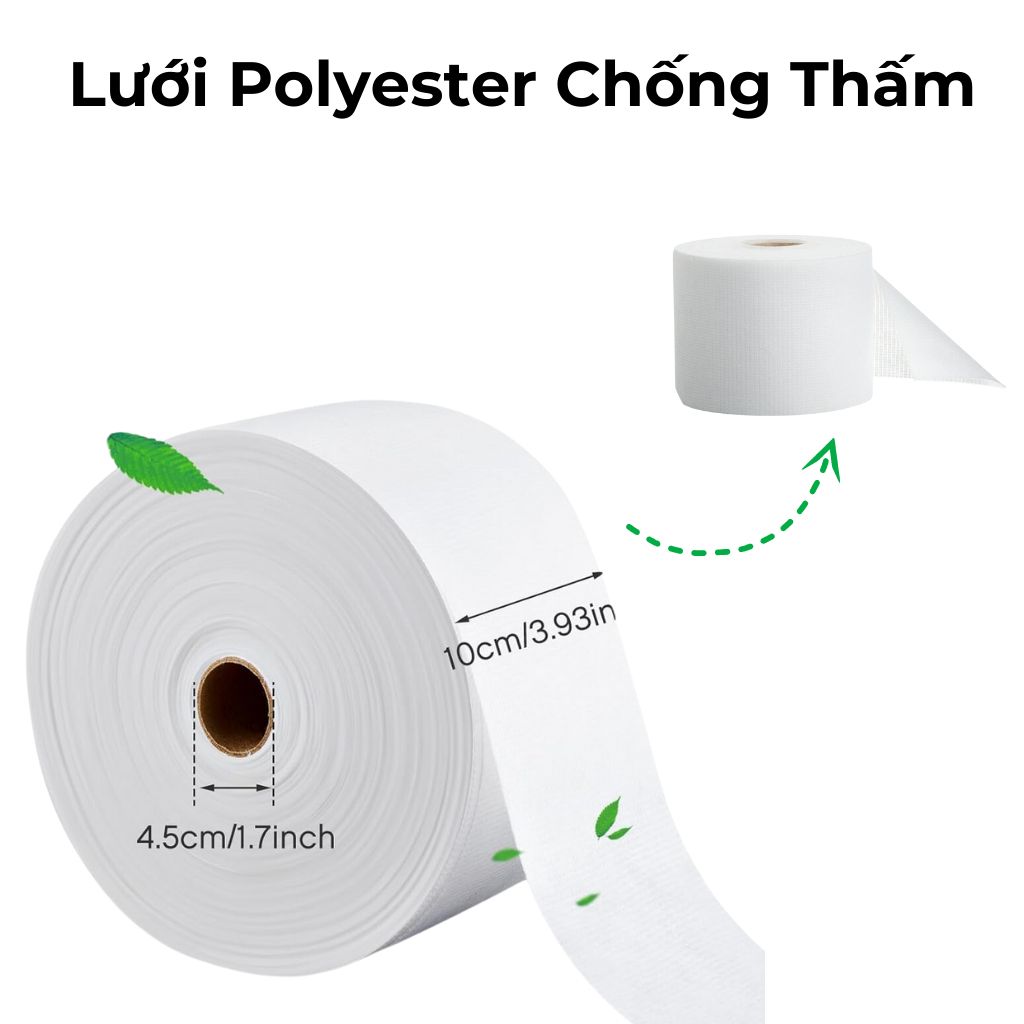 Lưới Polyester Chống Thấm, Gia Cố Kết Cấu, Chống Thấm Mái Nhà, Sàn Nhà, Khe Nứt Rộng - Bản 10cm
