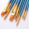 Cọ Vẽ Acrylic, Set 10 Cọ Vẽ Tranh Cao Cấp, Vẽ Tranh Sơn Dầu, Tô Màu Tượng